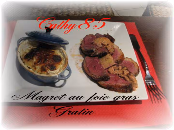 Magret au foie gras