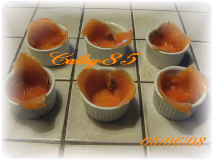 Mousse de cougette au saumon