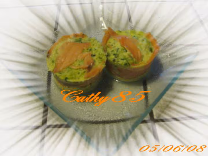 Mousse de courgette au saumon