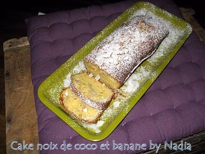 Cake a la banane et noix de coco
