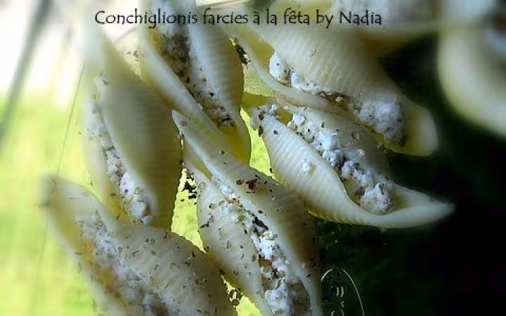 Conchiglionis farcies a la feta