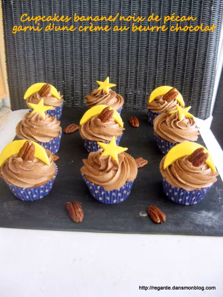 Cupcakes banane choco