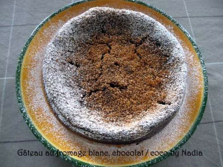 Gateau au fromage blanc chocolat coco