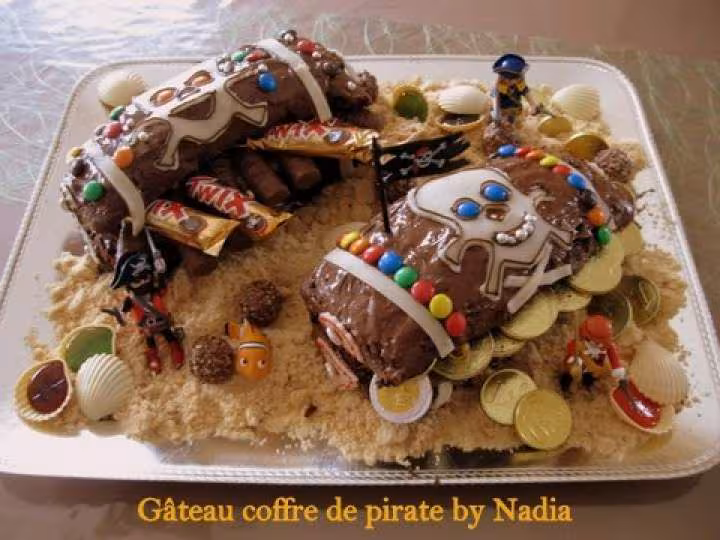 Gateau coffre de pirate