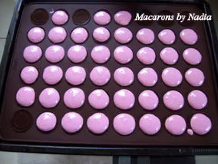 Macarons avant cuisson