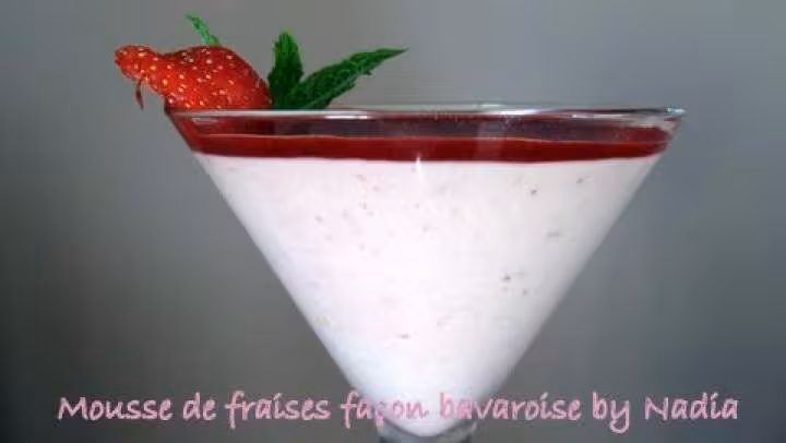 Mousse de fraises facon bavarois