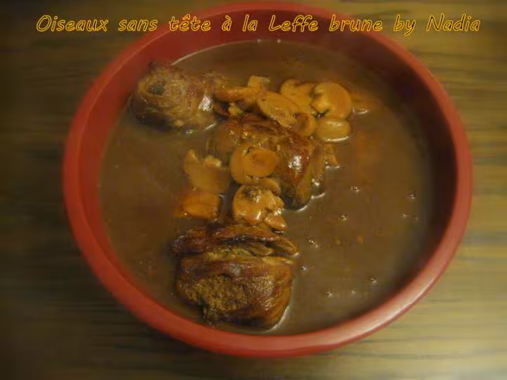 Oiseaux sans tete a la leffe brune