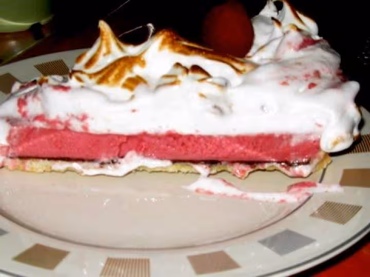 Tarte a la framboise meringue