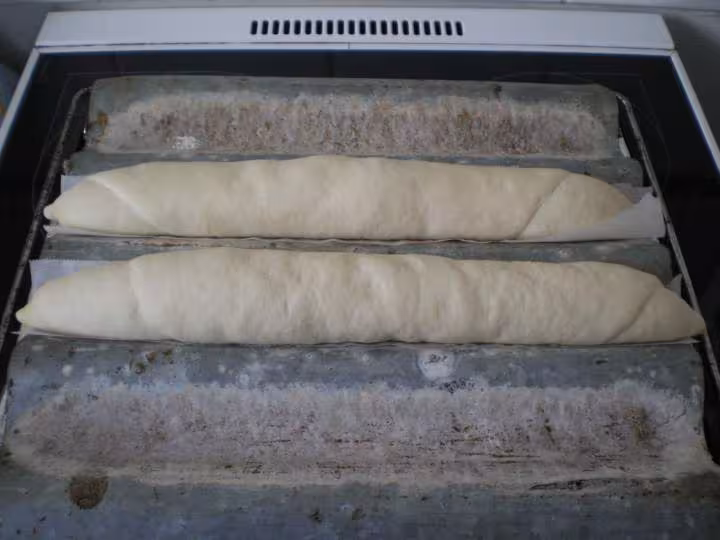 Baguettes monge avant cuisson