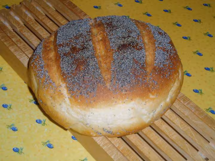 Pain sur poolish au pavot