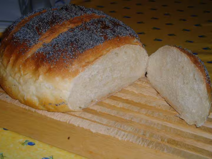 Pain sur poolish au pavot