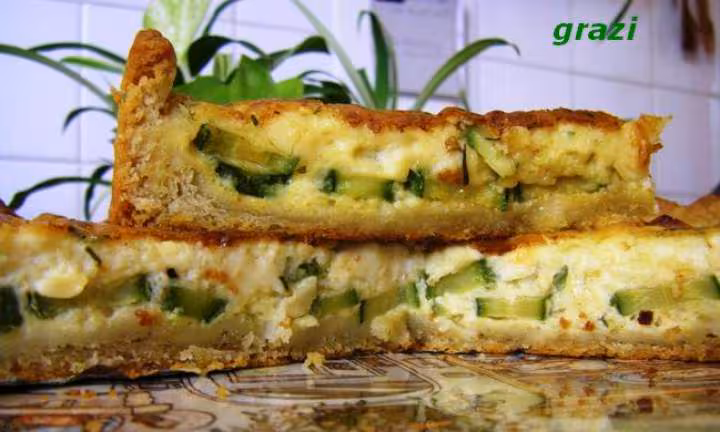 Tarte aux courgettes et vache qui rit