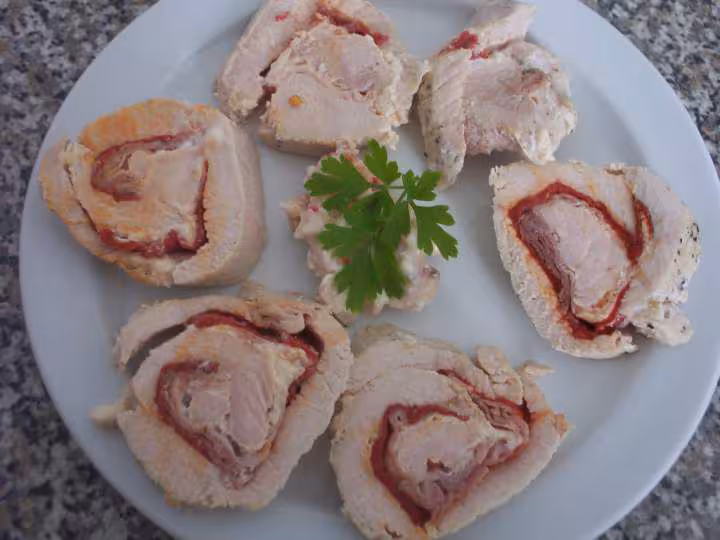Rouleau de dinde varoma decoupe