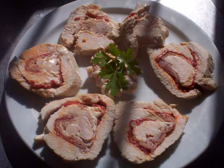 Rouleau de dinde varoma presentation
