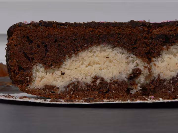 Gateau en coupe