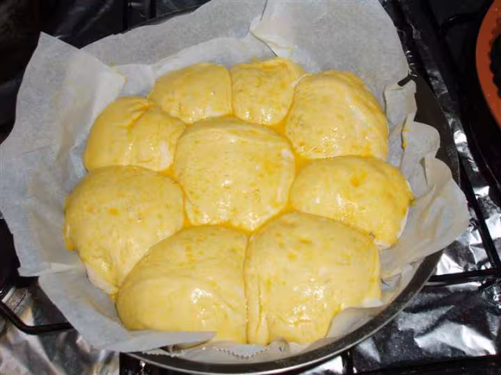 Brioche marguerite avant cuisson