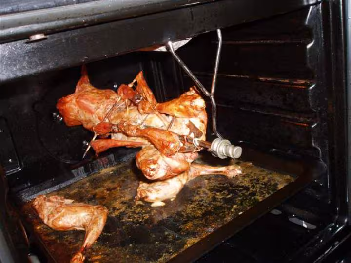 Lapin fin de cuisson