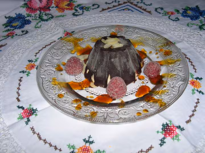 Nougat glace enrobe de chocolat