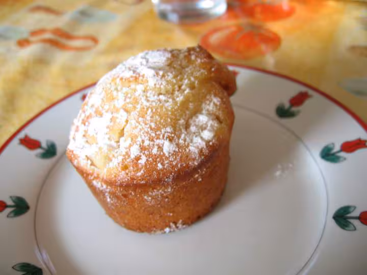 Muffin litchi chocolat blanc