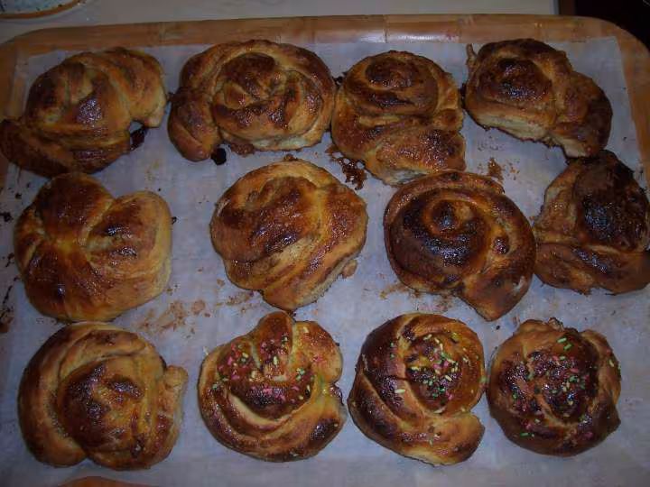 Les brioches cuites