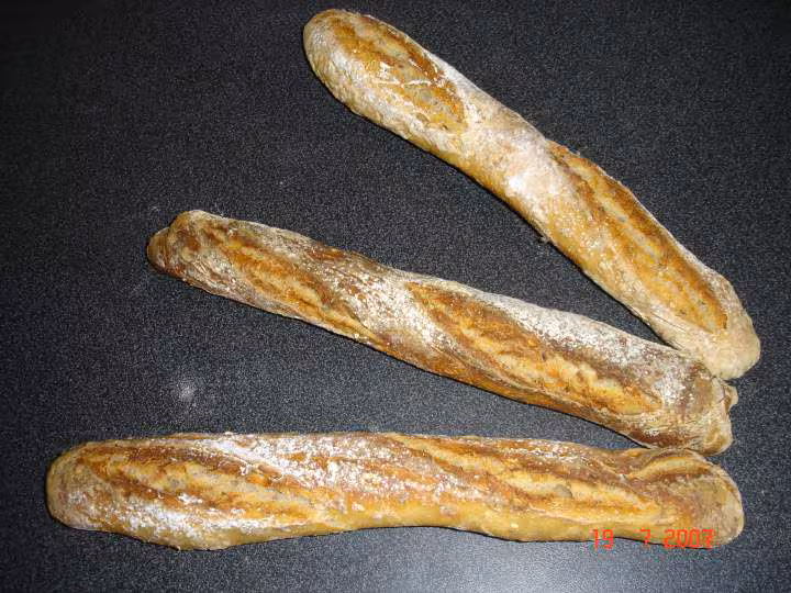Mes baguettes aux cereales et au levain