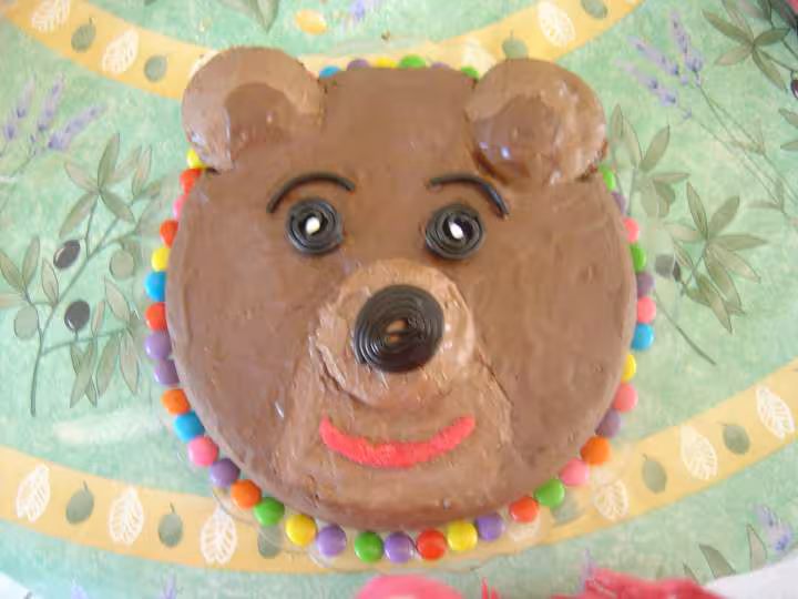 Gateau petit ours brun