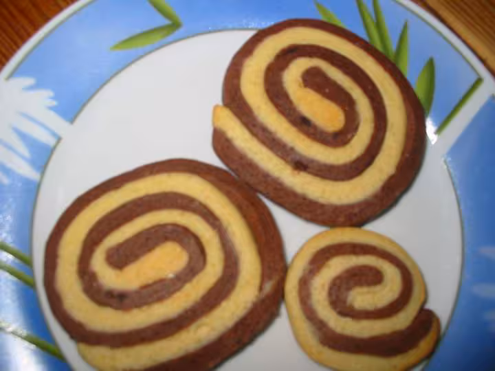 Biscuits escargot choco vanille