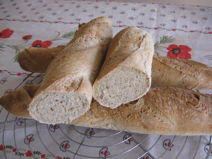 Baguettes a la biere en coupe