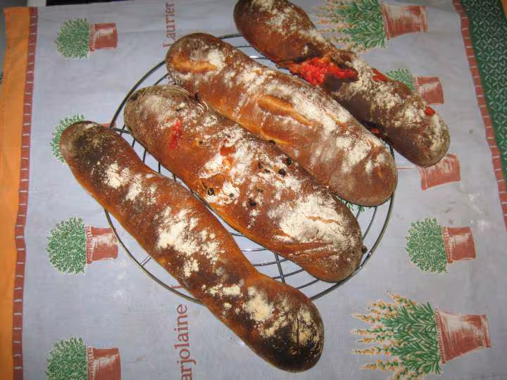 Baguettes viennoises au levain liquide