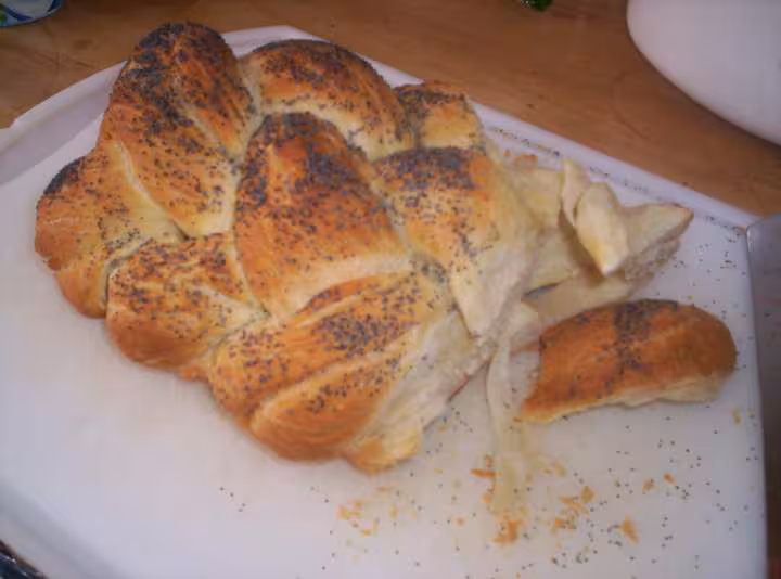 Challah en coupe avec mie qui dechire
