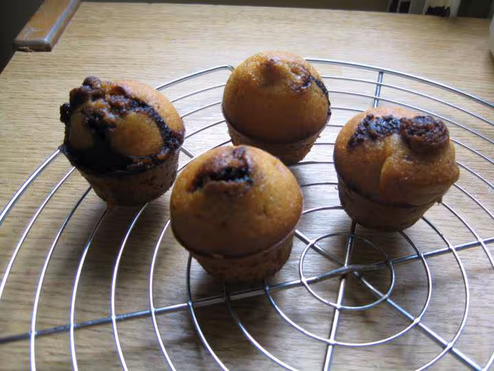 Muffins au nutella