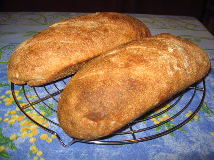 Pain epeautre complet levain levure