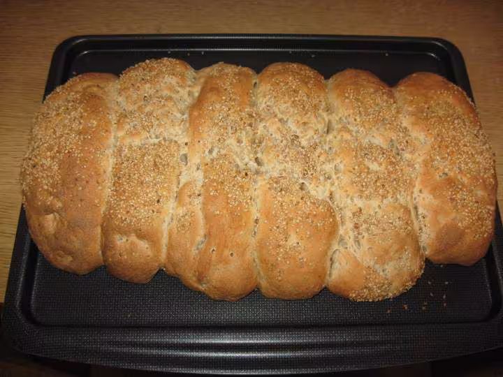 Pain grec cuit et succulent
