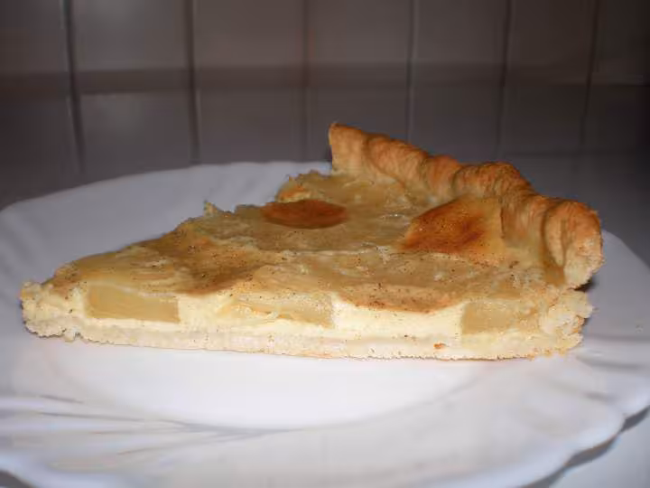 Part de tarte a l ananas a l alsacienne