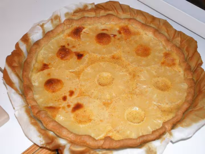 Tarte a l ananas a l alsacienne