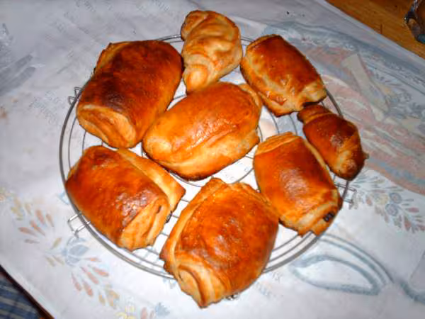 Pains aux chocolat croissants