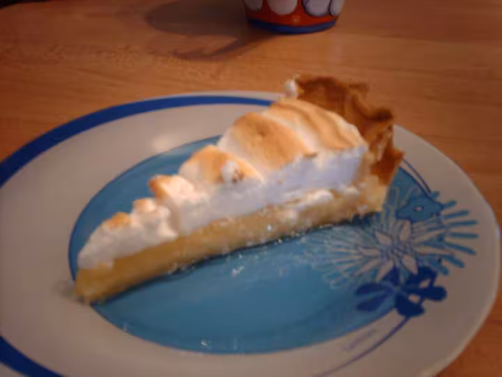 Tarte au citron coupe