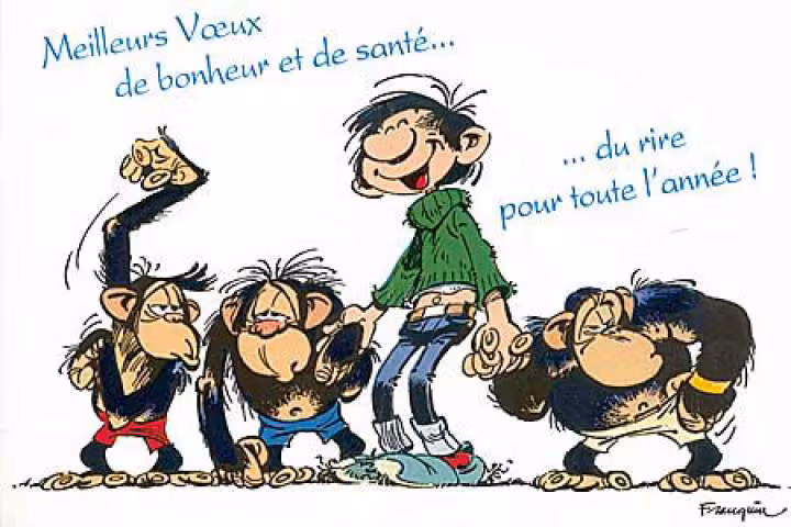 Avec les voeux de gaston lagaffe
