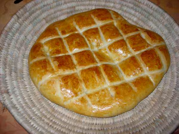 Pain turc pide apres cuisson