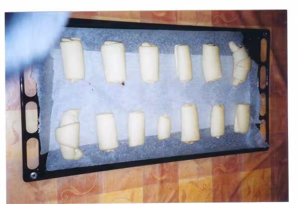 Pains au nutella avant cuisson