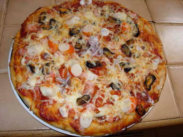 Pizza aux fruits de mer