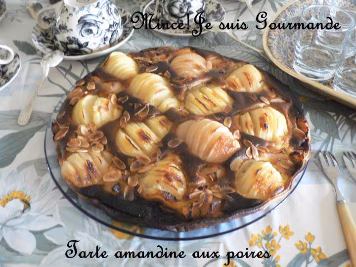 Tarte amandine aux poires