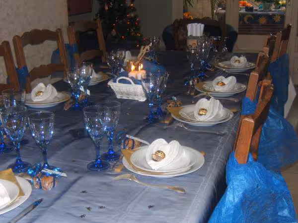 Vu d ensemble de la table