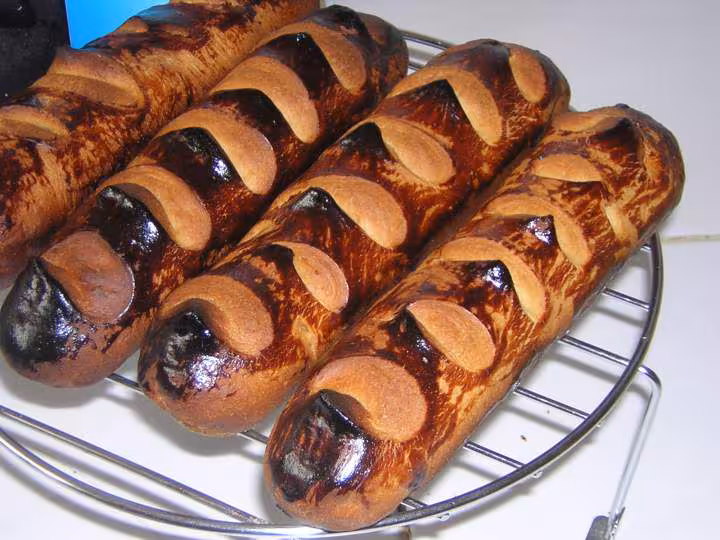 Baguettes viennoise a la cassonade et chocolat