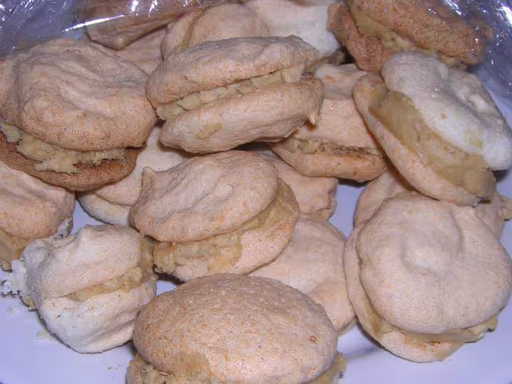 Premiers macarons au cafe