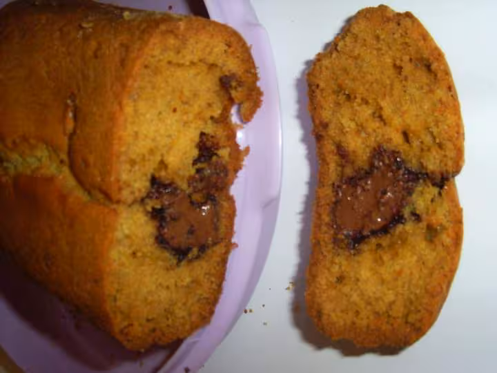 Interieur du gateau nutella en map