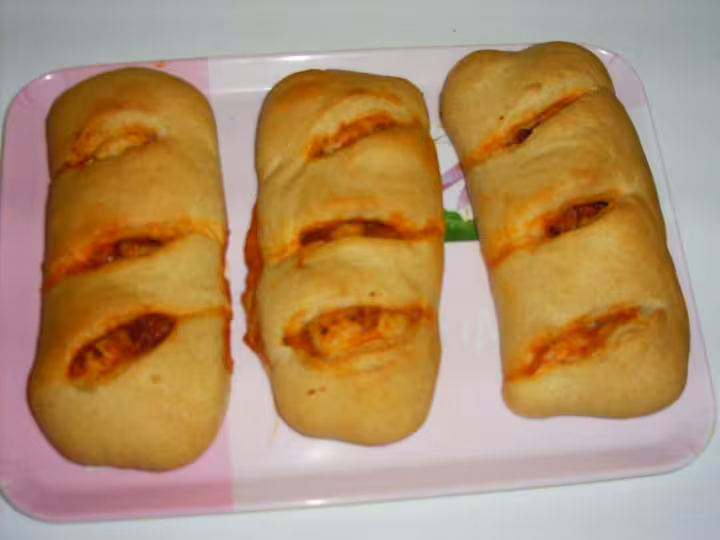 Sandwich pizza apres cuisson