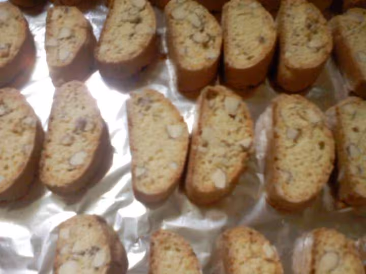 Biscuits italiens apres cuisson