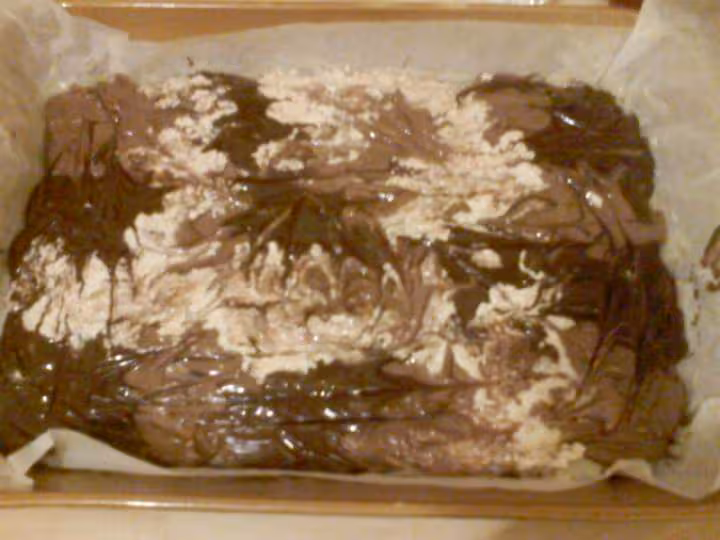 Marbre au caramel 3 chocolats