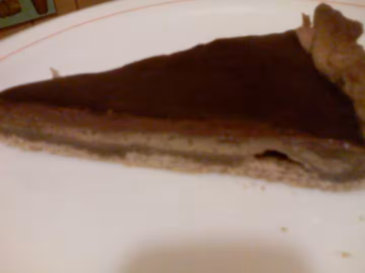 Part de tarte choco creme brulee